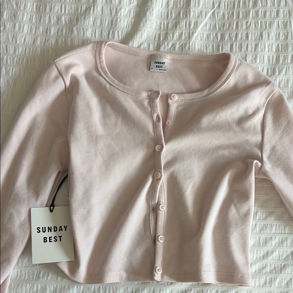 Sunday Best Light Pink Long Sleeve Tee